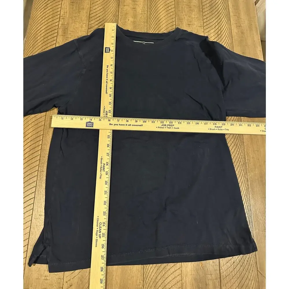 The North Face Men's Blue Long Sleeve Shirt California Heritage Logo Size Large
